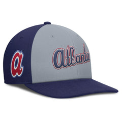 Atlanta Braves Nike Pro Performance Snapback Hat - Gray/Royal - Nike Online