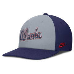 Atlanta Braves Nike Pro Performance Snapback Hat - Gray/Royal - Nike Online