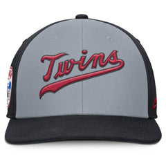 Minnesota Twins Nike Pro Performance Snapback Hat - Gray/Navy - Nike Discount
