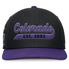 Colorado Rockies Nike Pro Performance Snapback Hat - Black/Purple - Nike on Sale