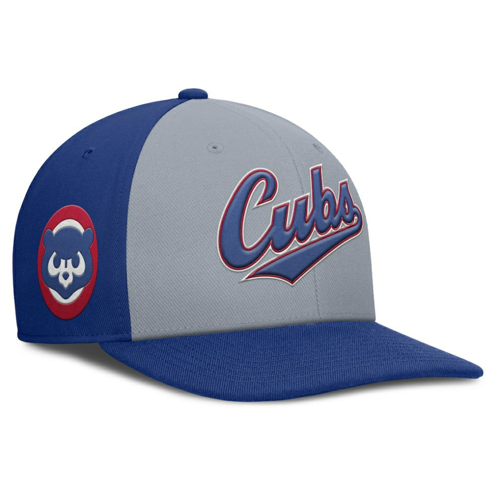 Chicago Cubs Nike Pro Performance Snapback Hat - Gray/Royal - Nike Discount