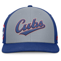 Chicago Cubs Nike Pro Performance Snapback Hat - Gray/Royal - Nike Discount