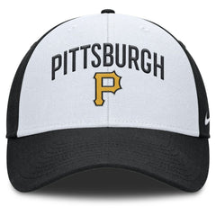 Pittsburgh Pirates Nike Club Performance Adjustable Hat - White/Black - Nike Lifestyle