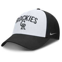 Colorado Rockies Nike Club Performance Adjustable Hat - White/Black - Nike Sale