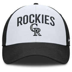 Colorado Rockies Nike Club Performance Adjustable Hat - White/Black - Nike Sale