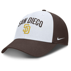San Diego Padres Nike Club Performance Adjustable Hat - White/Brown - Nike Discount