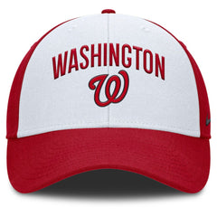 Washington Nationals Nike Club Performance Adjustable Hat - White/Red - Nike Discount