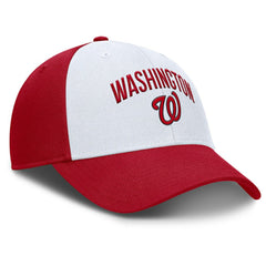 Washington Nationals Nike Club Performance Adjustable Hat - White/Red - Nike Discount
