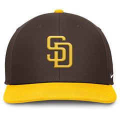 San Diego Padres Nike Pro Performance Snapback Hat - Brown/Gold - Nike Discount