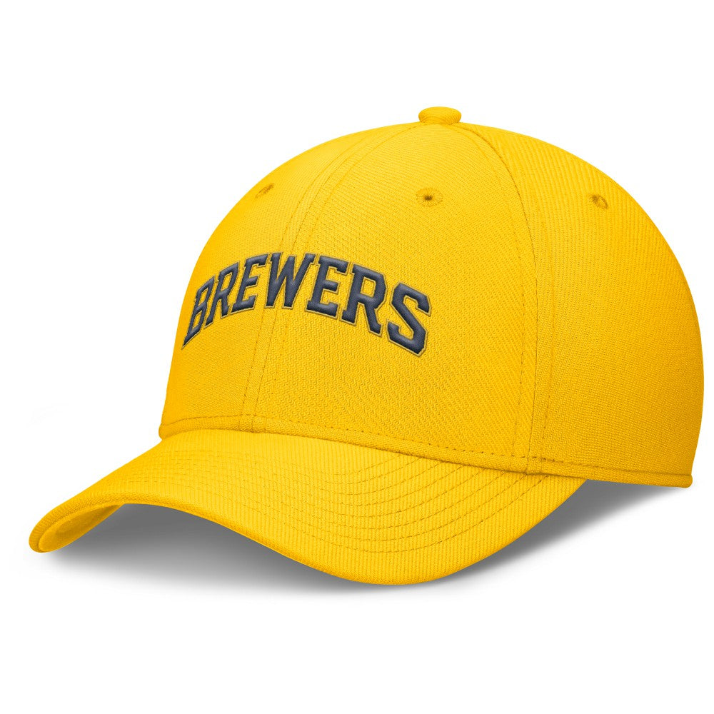 Milwaukee Brewers Nike Rise Performance Flex Hat - Gold - Nike Online