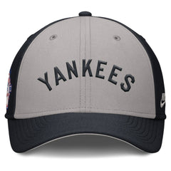 New York Yankees Nike Rise Swoosh Performance Flex Hat - Navy/Gray - Nike Lifestyle