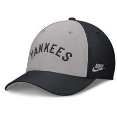 New York Yankees Nike Rise Swoosh Performance Flex Hat - Navy/Gray - Nike Lifestyle
