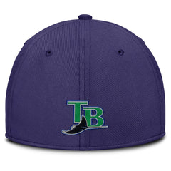 Tampa Bay Rays Nike Rise Swoosh Performance Flex Hat - Gray/Purple - Nike Sale
