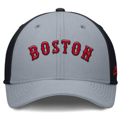 Boston Red Sox Nike Rise Swoosh Performance Flex Hat - Gray/Navy - Nike Online