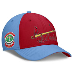 St. Louis Cardinals Nike Rise Swoosh Performance Flex Hat - Light Blue/Red - Nike Online