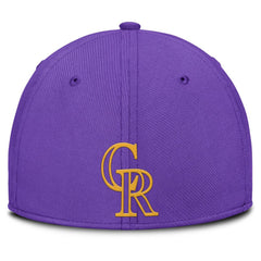Colorado Rockies Nike 2025 City Connect Rise Swoosh Performance Flex Hat - Purple - Nike on Sale