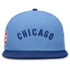 Chicago Cubs Nike Cooperstown Two-Tone Dri-FIT Round Bill True Fitted Hat - Light Blue - Nike Discount