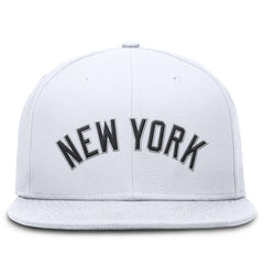 New York Yankees Nike Wordmark Dri-FIT Round Bill True Fitted Hat - White - Nike Sale