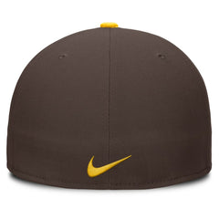 San Diego Padres Nike Primetime Dri-FIT Round Bill True Fitted Hat - Brown - Nike on Sale