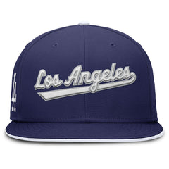 Los Angeles Dodgers Nike Primetime Dri-FIT Round Bill True Fitted Hat - Royal - Nike on Sale