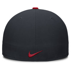 Atlanta Braves Nike Primetime Dri-FIT Round Bill True Fitted Hat - Navy - Nike Sale