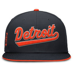 Detroit Tigers Nike Primetime Dri-FIT Round Bill True Fitted Hat - Navy - Nike on Sale