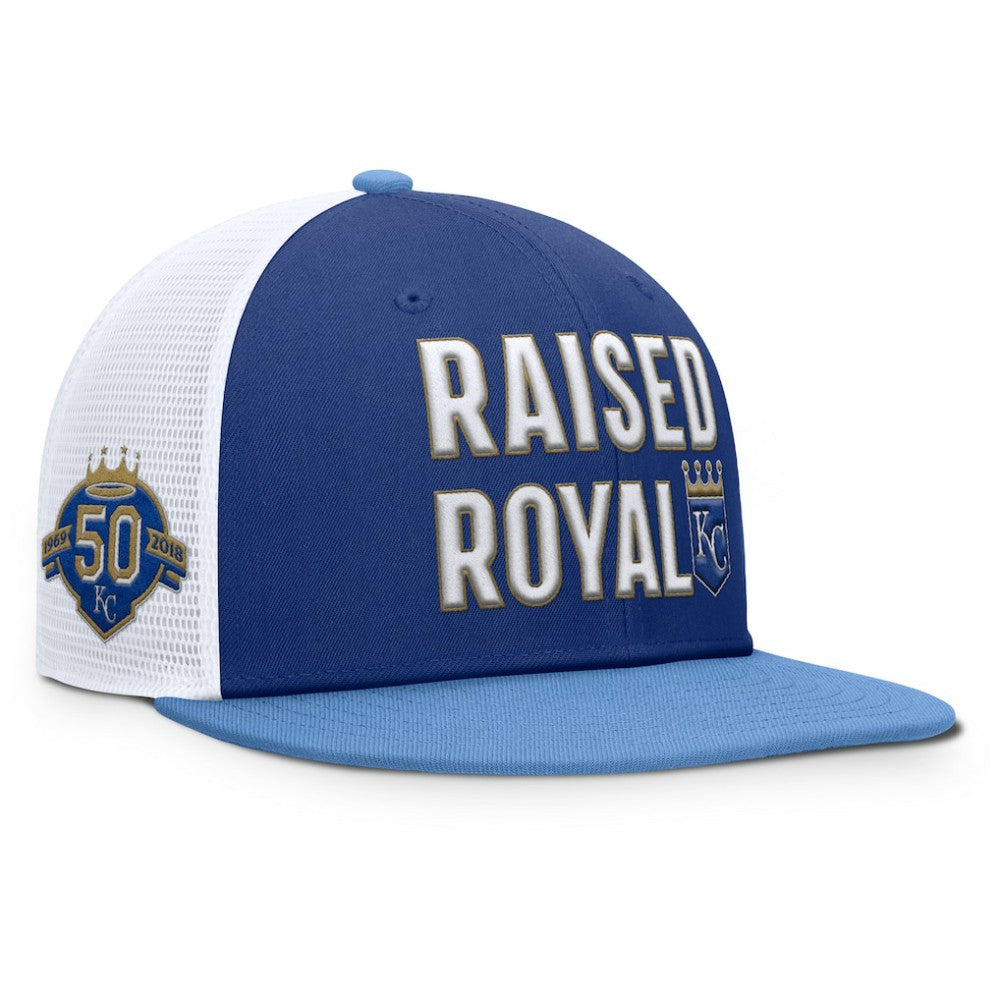 Kansas City Royals Nike Pro Performance Trucker Snapback Hat - Royal/Light Blue - Nike Discount