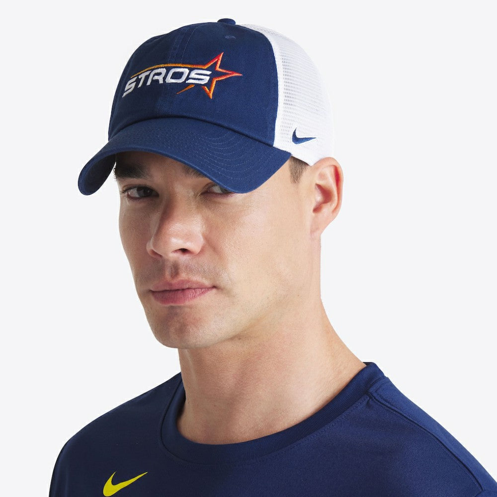 Houston Astros Nike Women's 2025 City Connect Club Trucker Adjustable Hat - Navy/White - Nike Sale