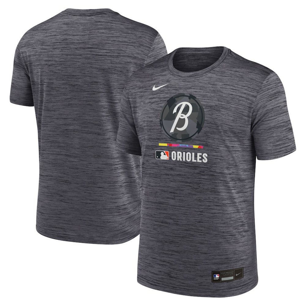 Baltimore Orioles Nike Authentic Collection City Connect Velocity Dri-FIT T-Shirt - Black - Nike on Sale