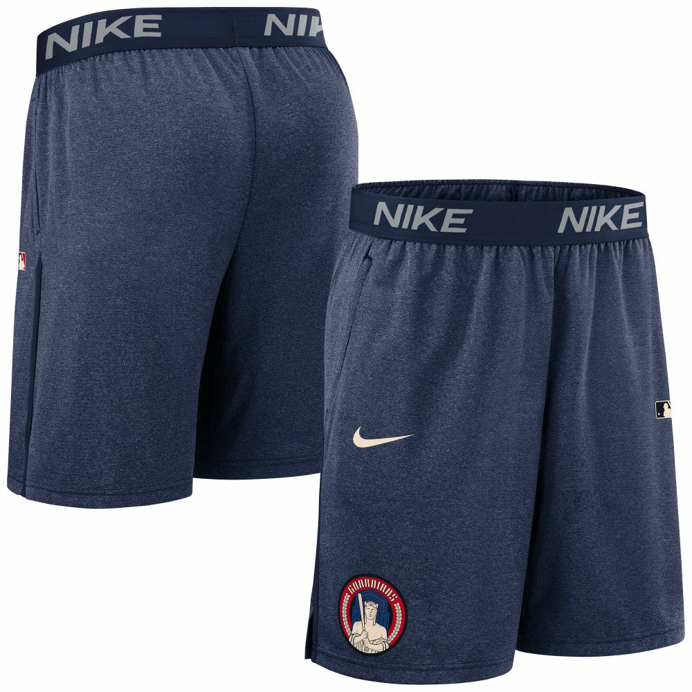 Cleveland Guardians Nike Authentic Collection City Connect Performance Knit Shorts - Navy - Nike Online