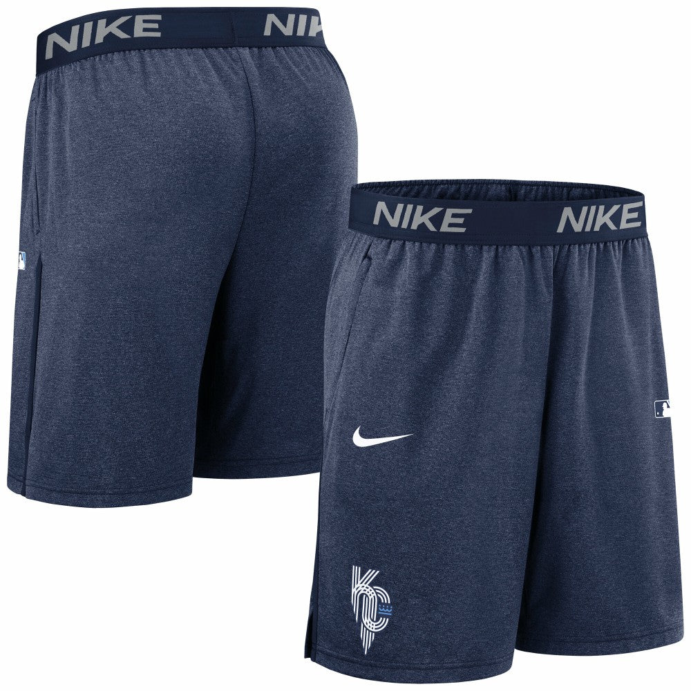 Kansas City Royals Nike Authentic Collection City Connect Performance Knit Shorts - Navy - Nike on Sale