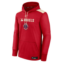Los Angeles Angels Nike Authentic Collection City Connect Therma Pullover Hoodie - Red - Nike Online