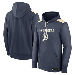 Los Angeles Dodgers Nike Authentic Collection City Connect Therma Pullover Hoodie - Navy - Nike Discount