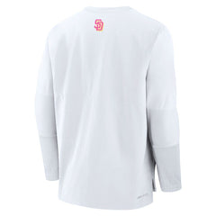 San Diego Padres Nike 2025 City Connect Authentic Collection Player Dri-FIT Lightweight Pullover - White - Nike Sale