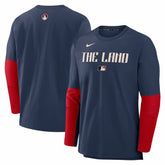 Cleveland Guardians Nike 2025 City Connect Authentic Collection Player Dri-FIT Lightweight Pullover - Navy - Nike Online