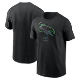 Tampa Bay Rays Nike City Connect Large Logo T-Shirt - Black - Nike Lifestyle
