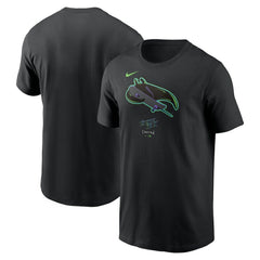 Tampa Bay Rays Nike City Connect Large Logo T-Shirt - Black - Nike Lifestyle