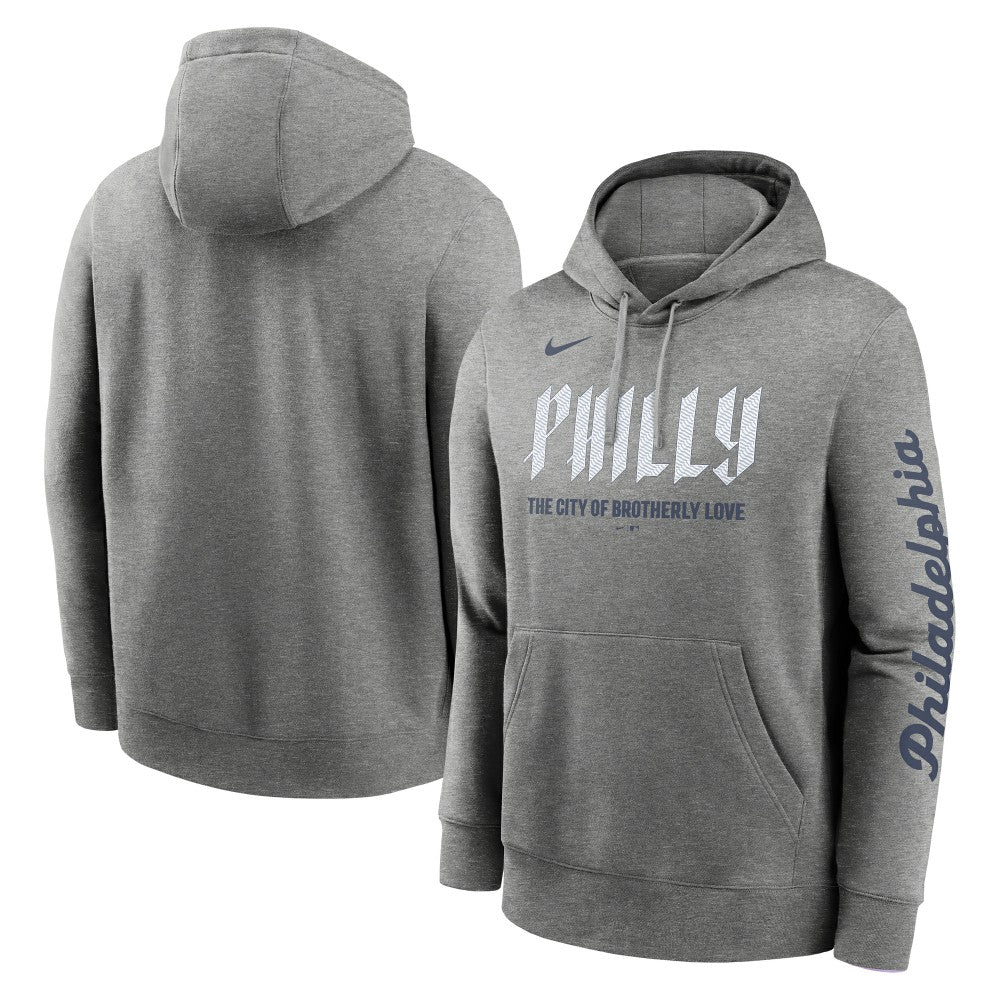 Philadelphia Phillies Nike City Connect Club Pullover Hoodie - Heather Charcoal - Nike on Sale