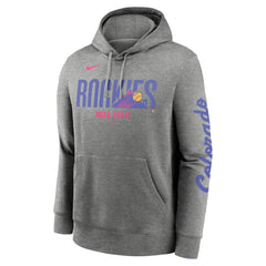 Colorado Rockies Nike 2025 City Connect French Terry Club Fleece Pullover Hoodie - Heather Charcoal - Nike Discount