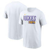 Colorado Rockies Nike City Connect Wordmark T-Shirt - White - Nike Online
