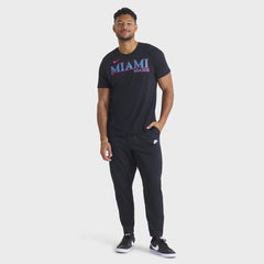 Miami Marlins Nike City Connect Wordmark T-Shirt - Black - Nike Discount