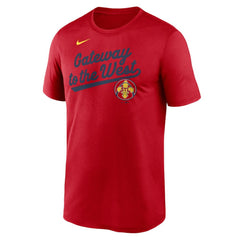 St. Louis Cardinals Nike City Connect Team Phrase Script Legend Performance T-Shirt - Red - Nike on Sale