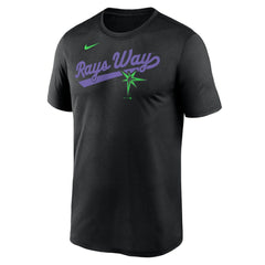 Tampa Bay Rays Nike City Connect Team Phrase Script Legend Performance T-Shirt - Black - Nike Discount