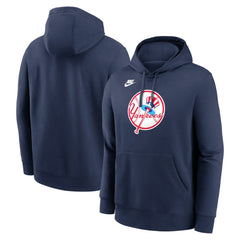 New York Yankees Nike Cooperstown Collection Logo Club Hoodie - Navy - Nike Online