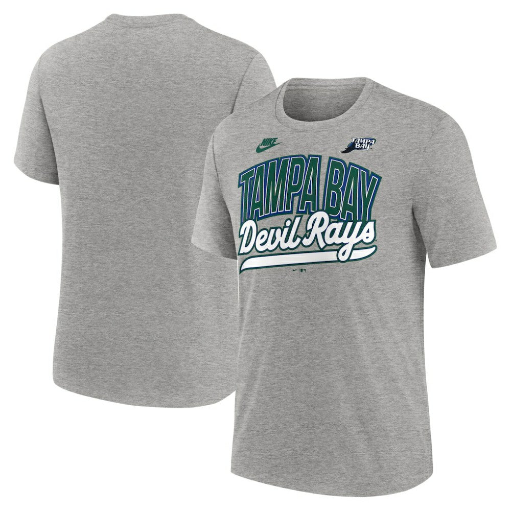 Tampa Bay Rays Nike Cooperstown Collection Retro Tri-Blend T-Shirt - Heather Gray - Nike Discount