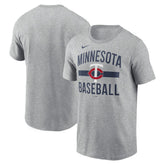 Minnesota Twins Nike Arched T-Shirt - Heather Gray - Nike on Sale