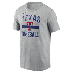 Texas Rangers Nike Arched T-Shirt - Heather Gray - Nike Online