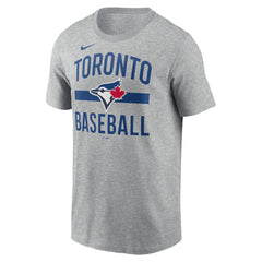 Toronto Blue Jays Nike Arched T-Shirt - Heather Charcoal - Nike Sale