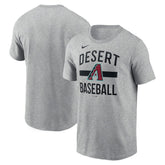 Arizona Diamondbacks Nike Arched T-Shirt - Heather Gray - Nike Online