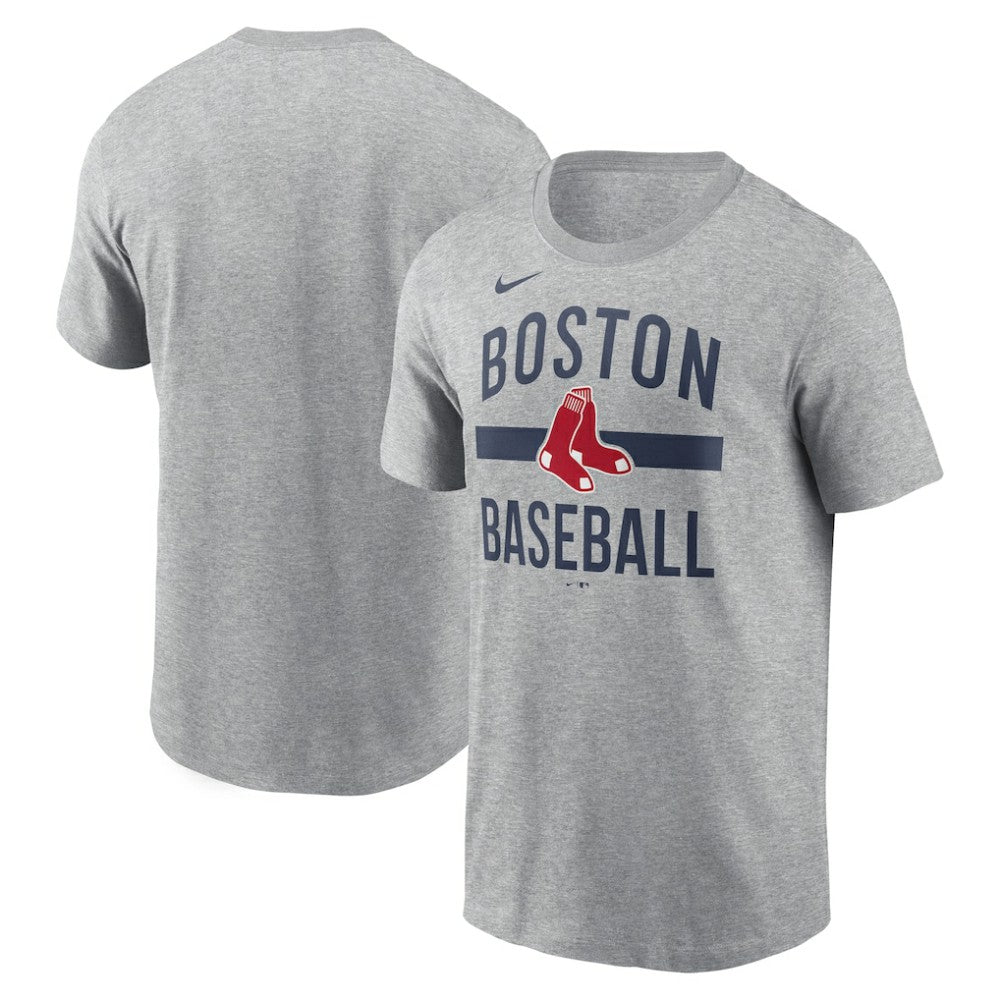 Boston Red Sox Nike Arched T-Shirt - Heather Gray - Nike on Sale